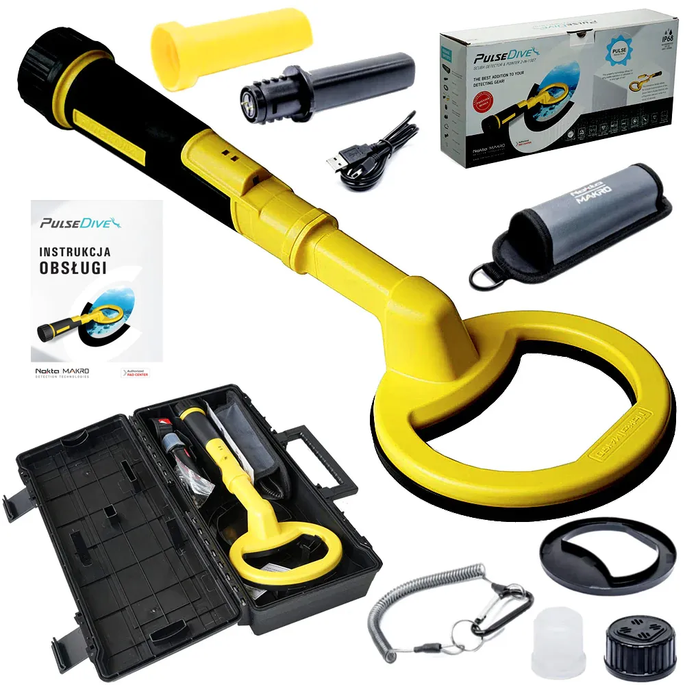 Nokta PulseDive Scuba + 2w1 Żółty - Wykrywacz metali